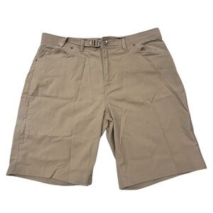 Gerry Men's Khaki Flat Front Hiking Shorts 38